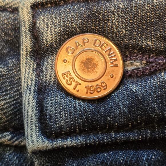 Gap Minimalist Vintage Slim Sky High Jeans 4R Dark Wash Stretch Capsule Normcore - Picture 7 of 13